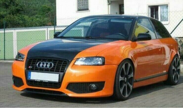 LED Tagfahrlicht Design Scheinwerfer für Audi A3 8L 96-00 schwarz